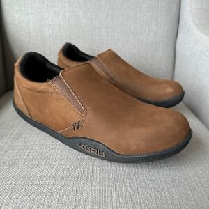 Kuru Kivi Slip‎ On Shoes Chestnut Brown Leather Mens Orthotic Loafers Size